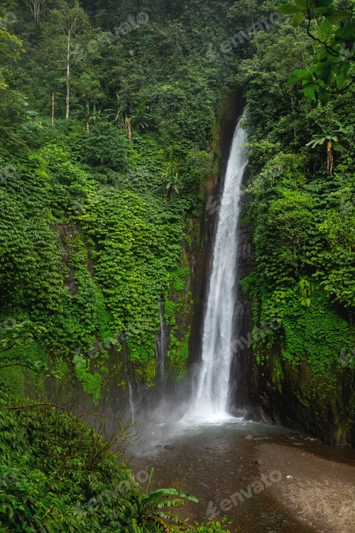 Preview: Air Terjun Munduk waterfall. Bali island, Indonesia.