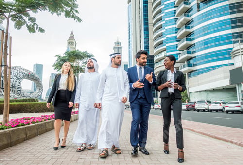 Preview: Group of businessmen in Dubai