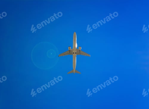 Preview: Airplane in the sky and cloud