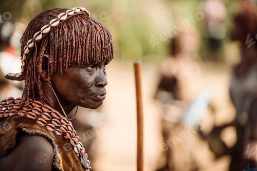 Preview: Cultural portrait of a person in traditional attire