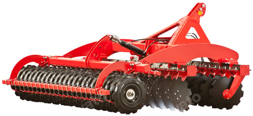 Preview: Modern industrial agricultural plow isolated over white background
