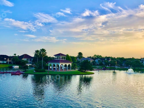 Preview: A beautiful summer evening as the sunsets over the gazebo!