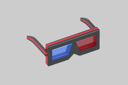 Preview: Anaglyph red blue glasses