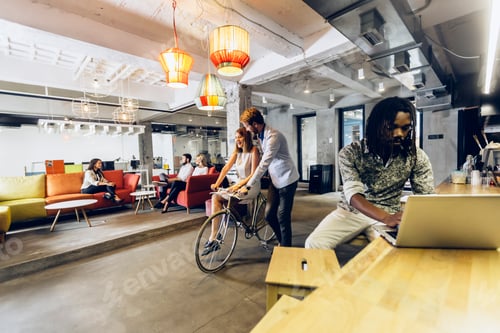 Preview: Modern cafe visited by various people