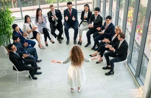 Preview: Business people at a seminar