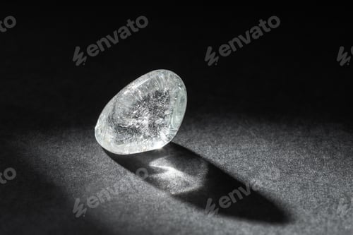 Preview: Blue Topaz Mineral Stone on Dark Background