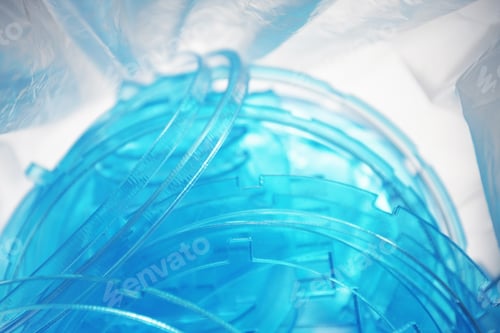 Preview: Pile Of Blue Acrylic Rings