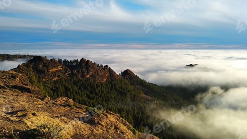 Preview: Sea of clouds in Roque Nublo, Gran Canaria, Spain
