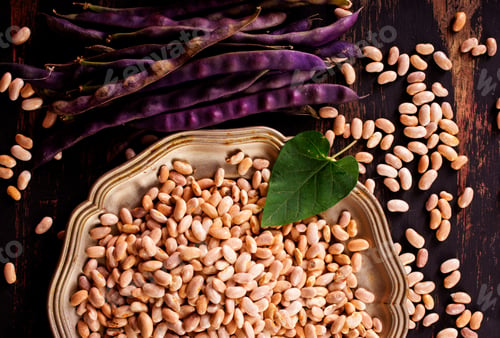 Preview: dried beans texture. Food background. Close up. Bean background and textured. Background of bean.