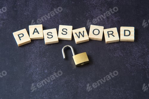 Preview: Internet Network Security Concept. Cyber security. Password