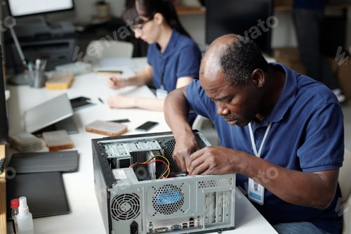 Preview: Bending over disassembled processor