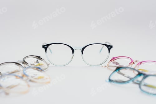 Preview: spectacles isolated on white background