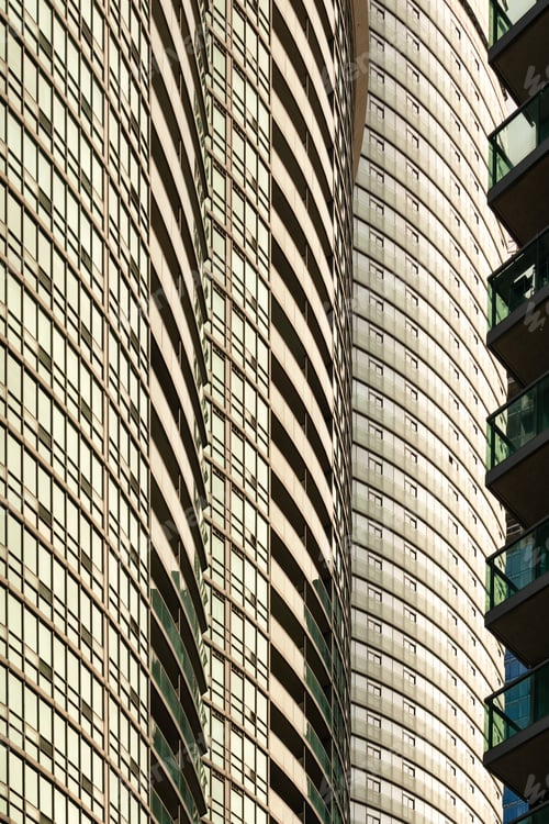Preview: Skyscraper Glass Facades Architectural Background