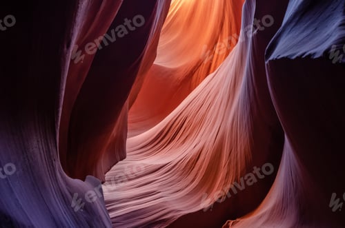 Preview: Beautiful Antelope canyon, Navajo land east of Page, USA