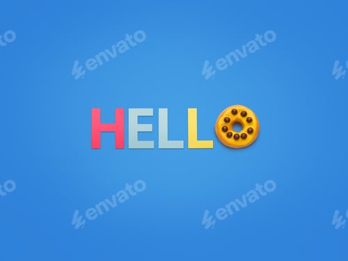 Preview: Hello word and doughnut