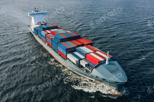 Preview: Container vessel in the sea