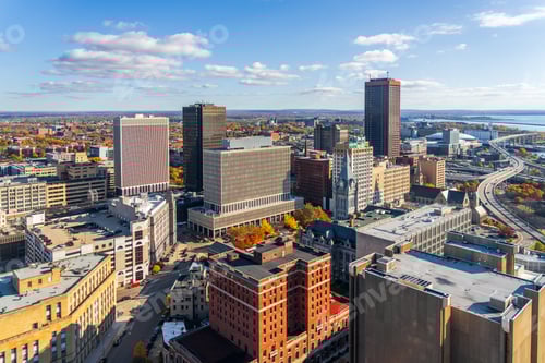 Preview: Buffalo, New York, USA Cityscape