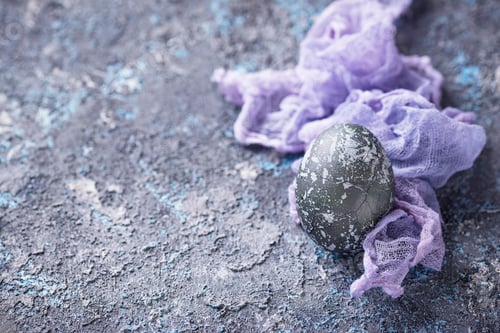 Preview: Easter eggs with stone or marble effect