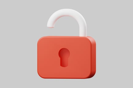 Preview: Simple unlocked padlock