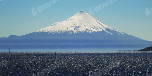 Preview: The volcano dominates the landscape