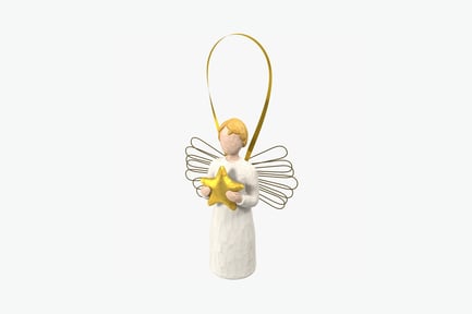 Preview: Angel ornament with star