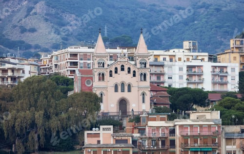 Preview: Homes and Apartment Buildings in a touristic city Messina, Sicilia, Italy