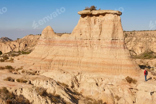 Preview: Picturesque badlands in Los Monegros. Tozal Solitario. Jubierre, Huesca