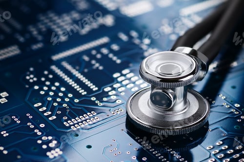 Preview: Medical stethoscope and electronics