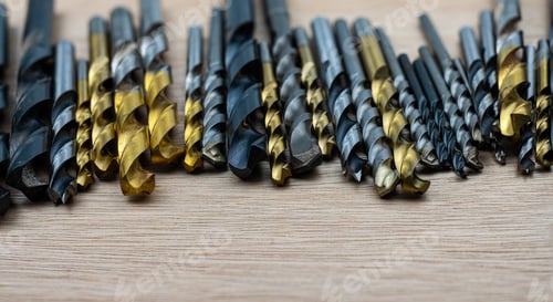 Preview: Set of drill bits different sizes for wood and concrete