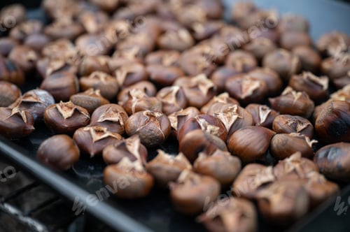 Preview: Chestnuts roasting in a pan