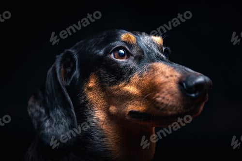 Preview: Loyal Dog in Studio Light