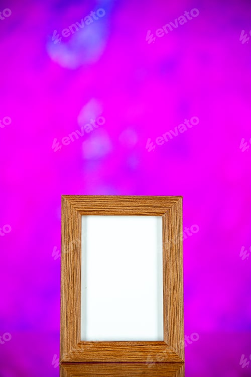 Preview: front view picture frame on pink background photo color portrait present family gift pictures