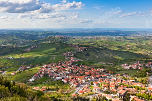 Preview: Modern San Marino Suburban districts view from above