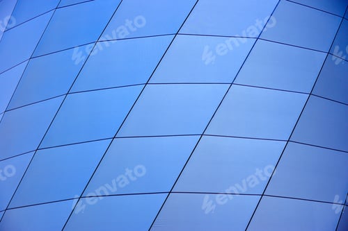 Preview: Blue geometric modern architecture pattern