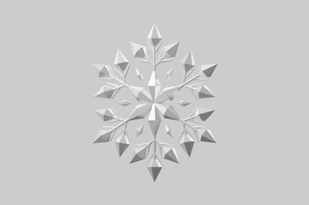 Preview: Winter snowflake ornament decoration