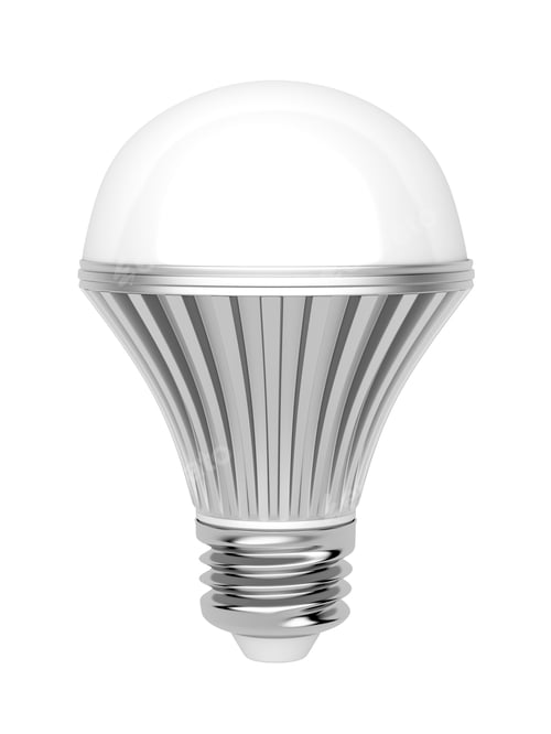 Preview: LED bulb on white background