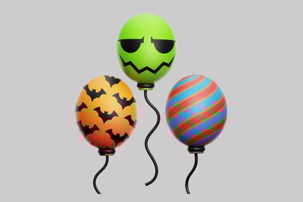 Halloween theme assorted balloons