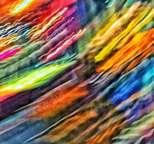 Preview: Color streaked fine art Erratic blurs of jagged color Accidental photography Diagonal strokes