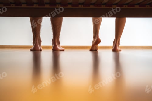 Preview: The bare feet near the bed