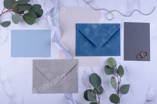 Preview: Wedding invitation card. Save the date concept