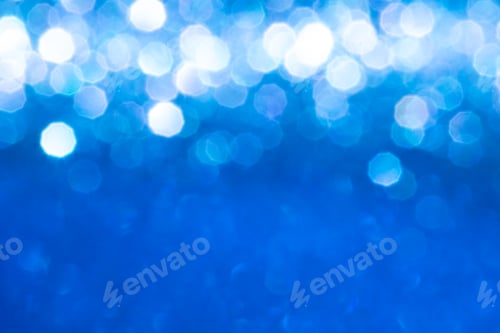 Preview: Blue natural bokeh lights