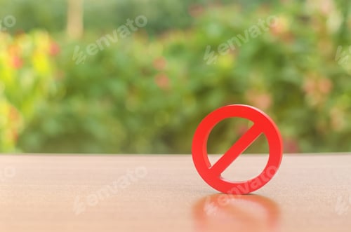 Preview: A red prohibition sign NO