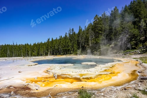 Preview: Solitary Geyser at Upper Geyser Basin, Yellowstone National Park