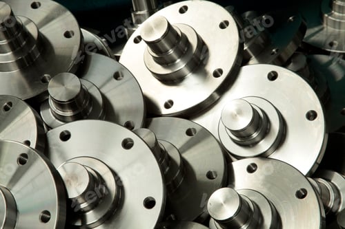 Shiny Metal Pieces For Industrial Manufacturing