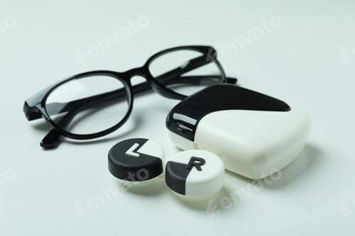 Preview: Concept of contact lenses for eyes, health care