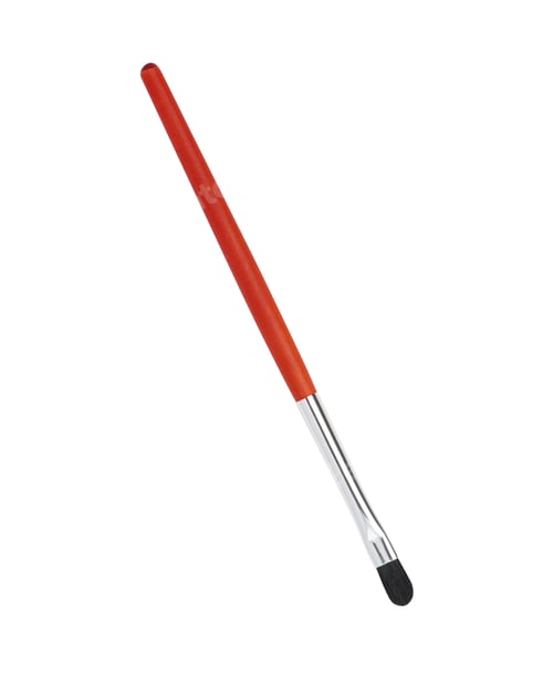 Preview: Red and Silver Makeup Brush on White