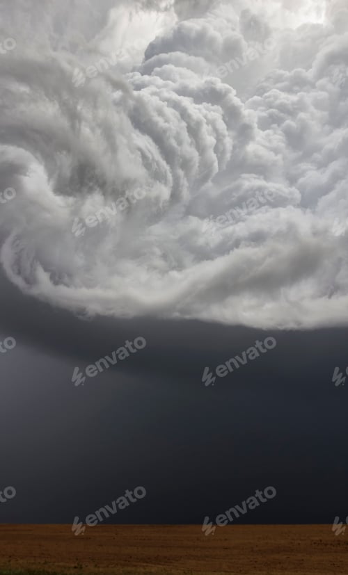 Preview: A violently rotating updraft creates a corkscrew appearance from the ground