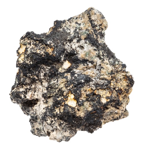 Preview: unpolished cryptomelane mineral isolated