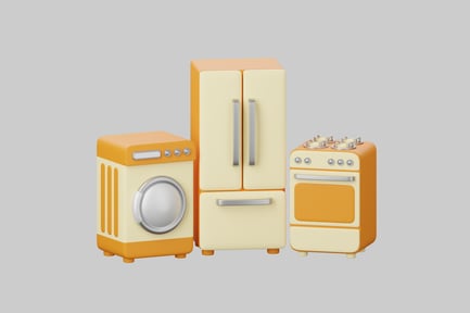 Preview: Retro kitchen appliances.