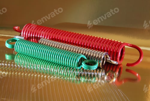 Preview: Metal springs in different sizes